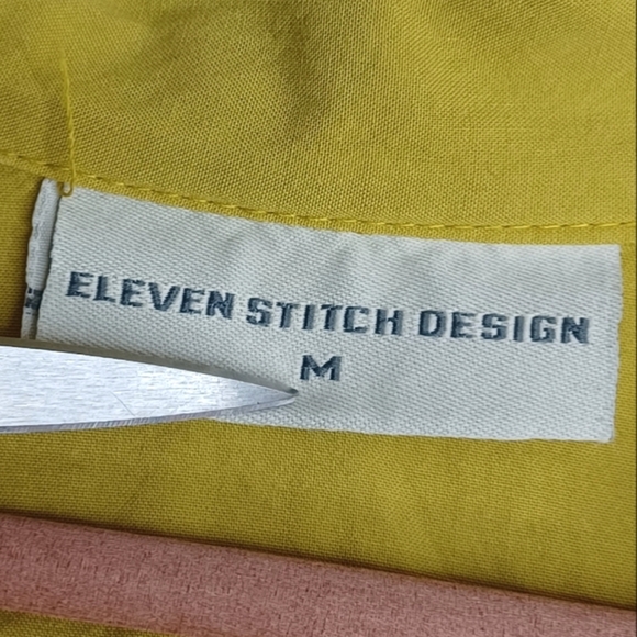 Eleven Stitch Design Art to Wear Atrsy Lagenlook Button Down Front Swing Tunic - Picture 13 of 16